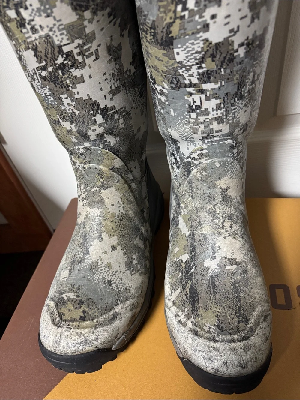 LaCrosse 18” Alpaburly Pro Sitka EVII Uninsulated Rubber Boots Size 10